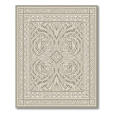 Grey Interlace Knot Area Rug