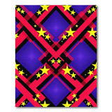 Vibrant Star Geometric Multi-Color Area Rug