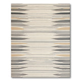 Beige Geometric Arrow Area Rug