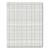 Light Blue Plaid Area Rug