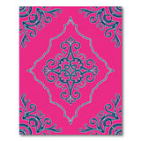 Hot Pink Persian Medallion Area Rug