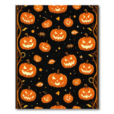 Spooky Jack-o-Lantern Pumpkin Halloween Rug