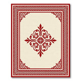 Red Red Ornate Medallion Persian Area Rug