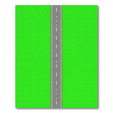 Green Fields Roadway Area Rug