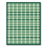 Rustic Farmhouse Rustic Green Plaid Check Area Rug