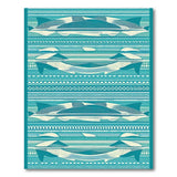 Teal Manta Ray Coastal Area Rug