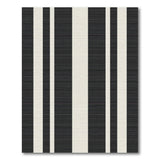 Geometric Modern Stripe Bold Black White Vertical Stripe Area Rug
