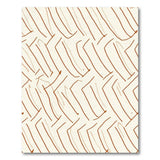 Beige Zigzag Line Geometric Area Rug
