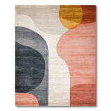 Abstract Shapes Area Rug in Neutral Tones