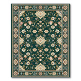 Emerald Green Traditional Persian Area Rug