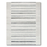 Modern Horizontal Gray Stripe Area Rug