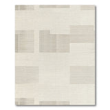 Beige Geometric Block Modern Area Rug
