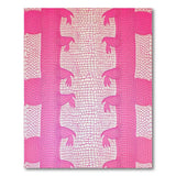 Vibrant Pink Lizard Scale Area Rug