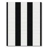 Black and White Bold Vertical Bold Black White Vertical Stripe Area Rug