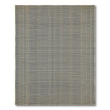 Black White Geometric Grid Woven Area Rug