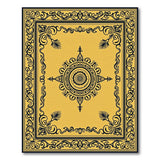 Traditional Persian Ornate Gold Mandala Persian Area Rug