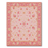Pink Floral Blush Pink Persian Floral Area Rug