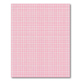 Soft Pink Grid Check Area Rug