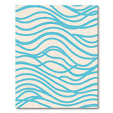 Teal Ocean Wave Area Rug