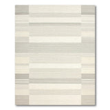 Grey Modern Grey Grid Stripe Area Rug