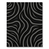 Grey Abstract Wave Grey Area Rug