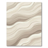 Beige Wavy Abstract No. 5 Area Rug