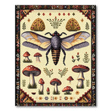 Majestic Hawk Moth Toadstool Rug