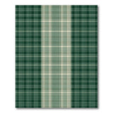 Green Emerald Green Plaid Checkered Area Rug