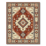Terracotta Medallion Southwestern Area Rug