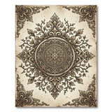 Vintage Ornate Floral Medallion Rug