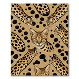 Serval Polka Dot Beige Area Rug