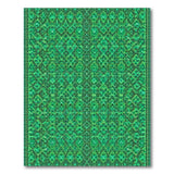 Geometric Modern Emerald Green Geometric Modern Area Rug