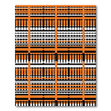 Geometric Modern Orange Bold Orange Black Geometric Area Rug