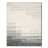 Stacked Beige Grey Geometric Modern Rug