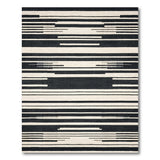 Stripe Black and White Bold Black White Geometric Stripe Area Rug