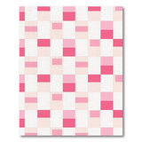 Pink Geometric Mosaic Area Rug