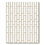 Tan Bamboo Lattice Geometric Area Rug
