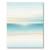Blue and Teal Blue Teal Coastal Waves Area Rug