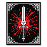 Bloodied Sword Splatter Area Rug