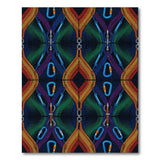 Rainbow Geometric Rope Area Rug