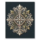 Vintage Gold Medallion Floral Rug