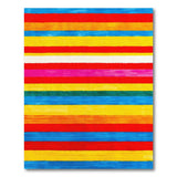Multi-color and Patterns Vibrant Rainbow Striped Area Rug