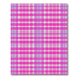 Vibrant Pink Purple Plaid Area Rug
