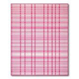 Pink Pink Gingham Plaid Area Rug