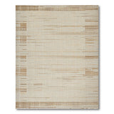 Beige Tan Geometric Woven Area Rug