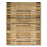 Brown and Tan Geometric Brown Tan Woven Area Rug