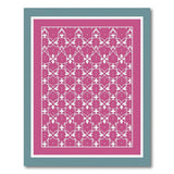 Geometric Modern Pink Vibrant Pink Geometric Lattice Area Rug