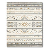 Beige and Neutral Southwestern Beige Grey Southwestern Geometric Area Rug