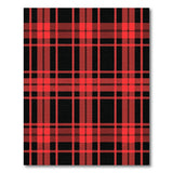 Bold Black Red Plaid Area Rug