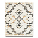 Cream Southwestern Geometric Diamond Area Rug